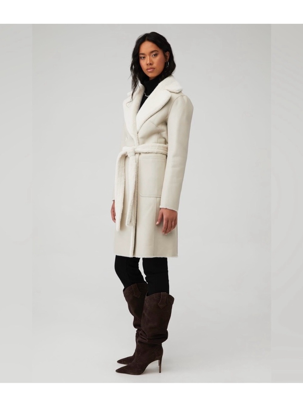 Lamarque Abigail IV Faux Shearling-Reversible Coat